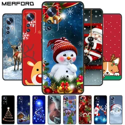 Christmas Cartoon Case For Xiaomi 12 Pro Case for Xiaomi Mi 12 Lite 12X 12S Ultra Silicone Soft TPU Cover for Xiaomi 12X Case