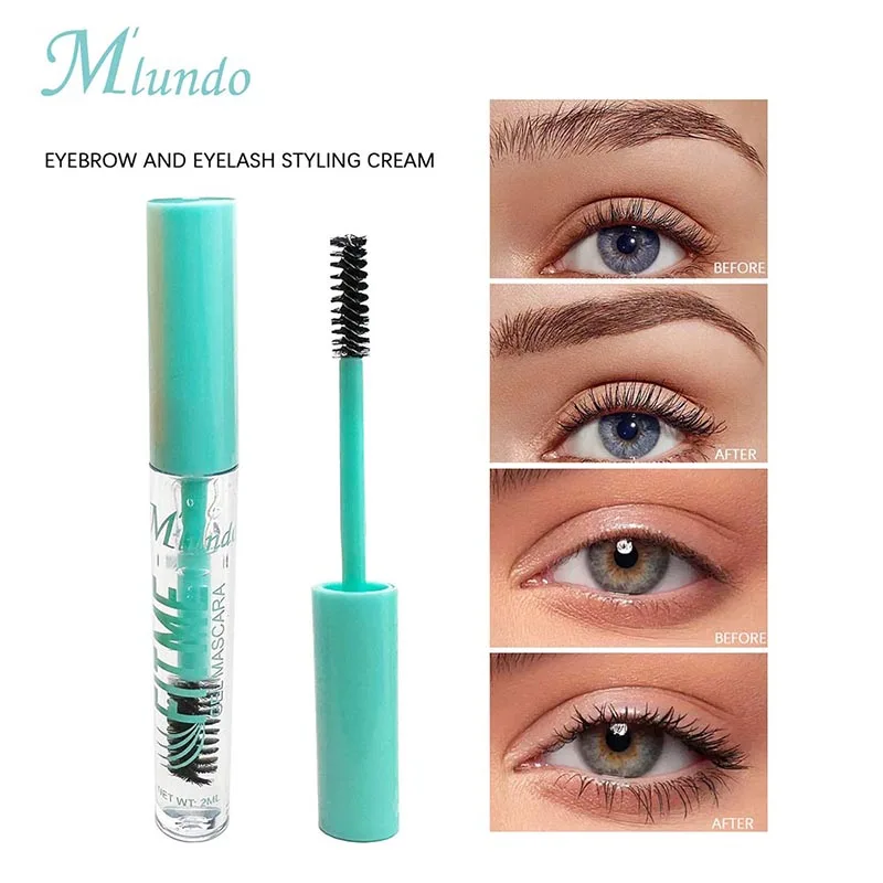 Mascara en Gel pour Cils et Sourcils, Mathier et Définir les Cils et Brosser Doucement les Sourcils, 24 Pièces/Lot