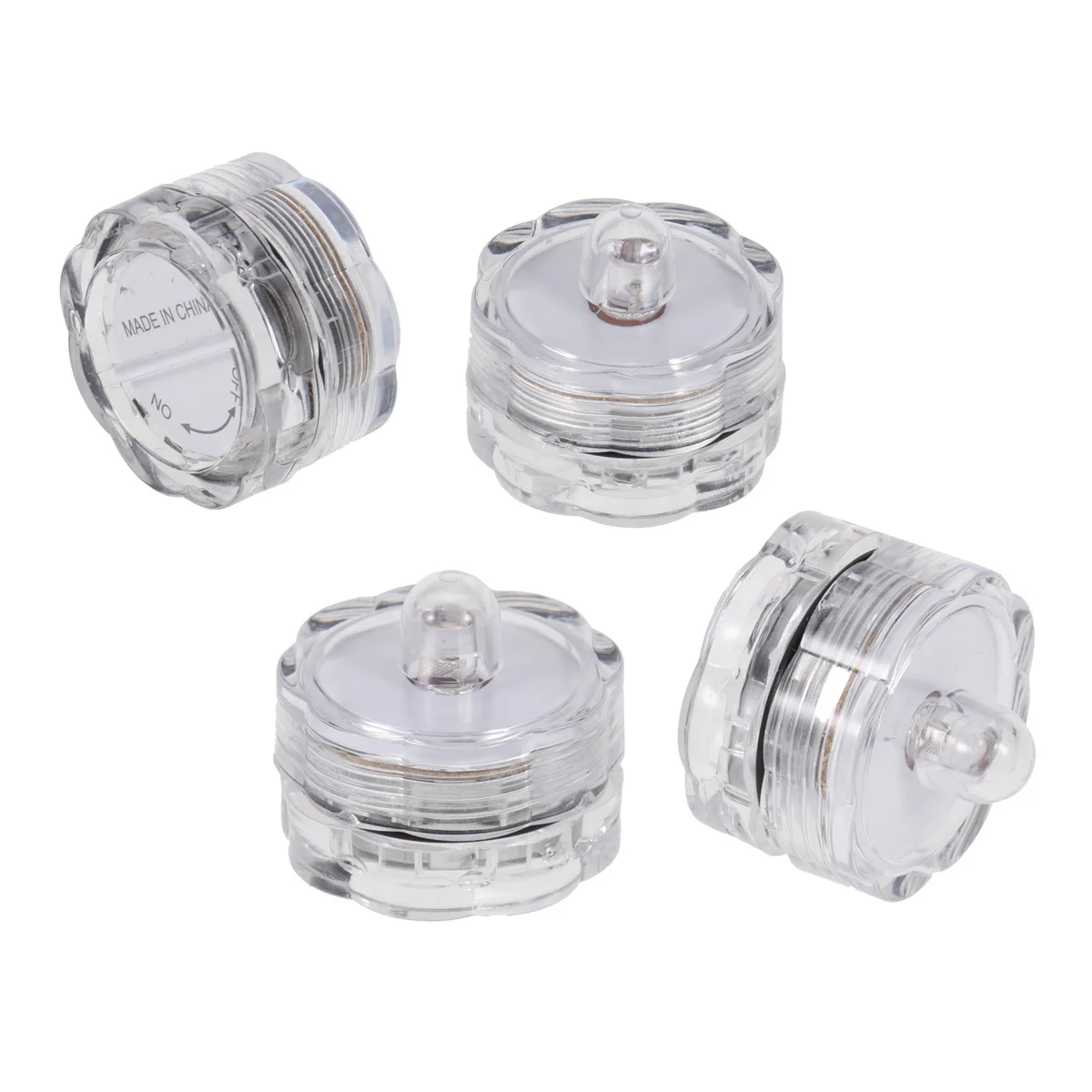 4pcs Led 방수 조명 로맨틱 시뮬레이션 파티 장식 홈 바 밤 램프 친환경 오래 지속되는 버튼