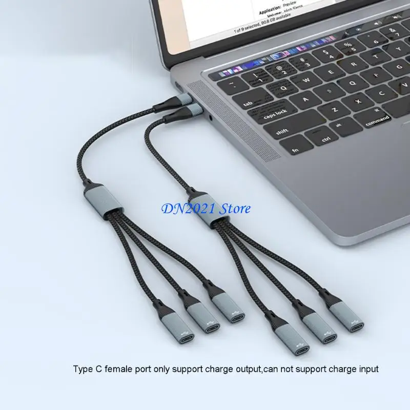 

F3KE USB / Type C «папа» на два/тройной USB-адаптер с разъемом питания «мама», концентратор быстрой зарядки для электроники