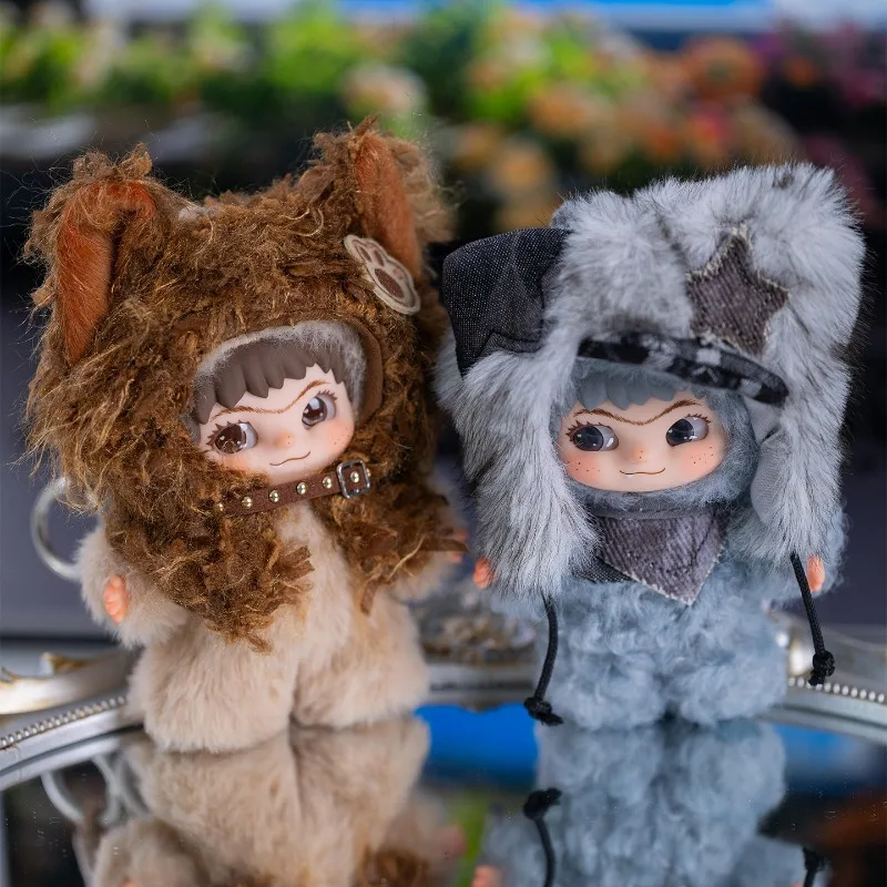 

WAKUKU Puka Meow & Rongrongzai Plush Mini Limited Edition - Let's Power Up Now! Hanging Card Gift Cute Doll Backpack Pendant