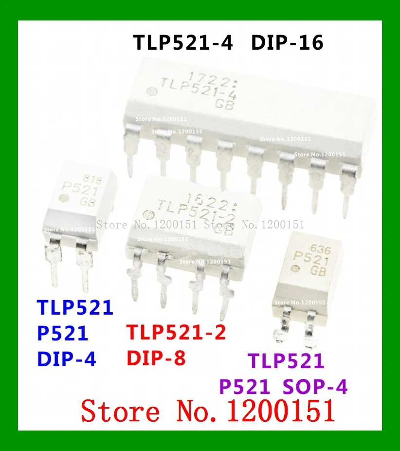 TLP521-4 DIP-16 TLP521-2 DIP-8 P521 TLP521 DIP-4 SOP-4