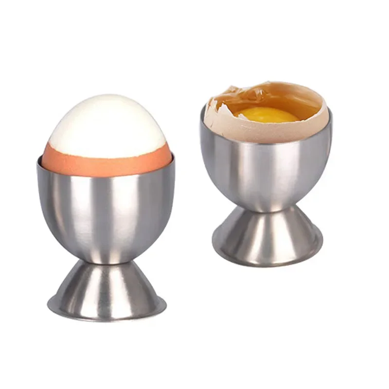 Stainless Steel Soft Boiled Egg Cups Egg Holder Tabletop Cup Kitchen Tools Sets Breakfast Steam Rack Mold for Eggs Poach