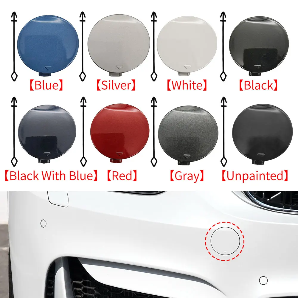 For BMW F80 F82 F83 Car Front Bumper Tow Hook Cover Cap Black White Gray Blue Accessory For BMW M3 M4 2014-2019 51118063105