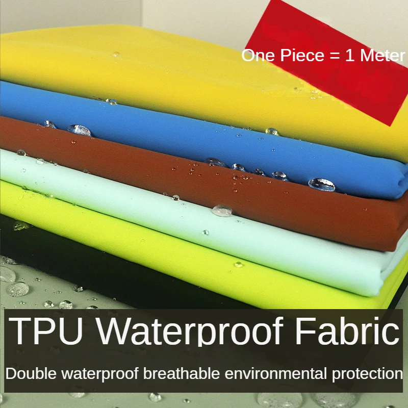 TPU Fabric Micro-stretch By The Meter for Decorative Clothing Curtains Sewing Soft Double-sided Waterproof Cloth Smooth Textile