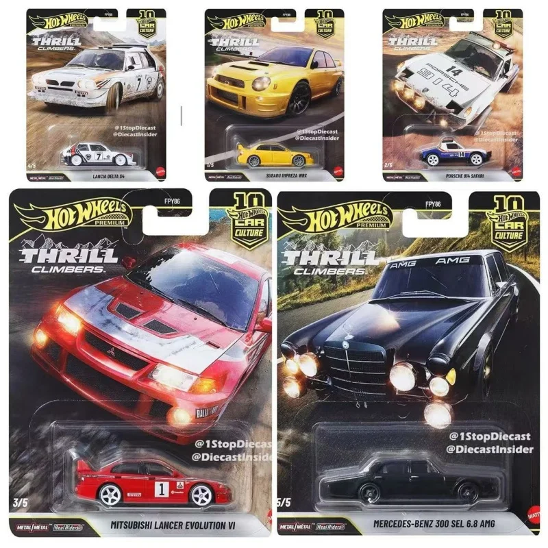 

Горячая распродажа: Коллекционные модели машинок Hot Wheels FPY86 серии Thrill Climbers (Subaru, Mitsubishi) из литого металла, игрушки-сюрпризы