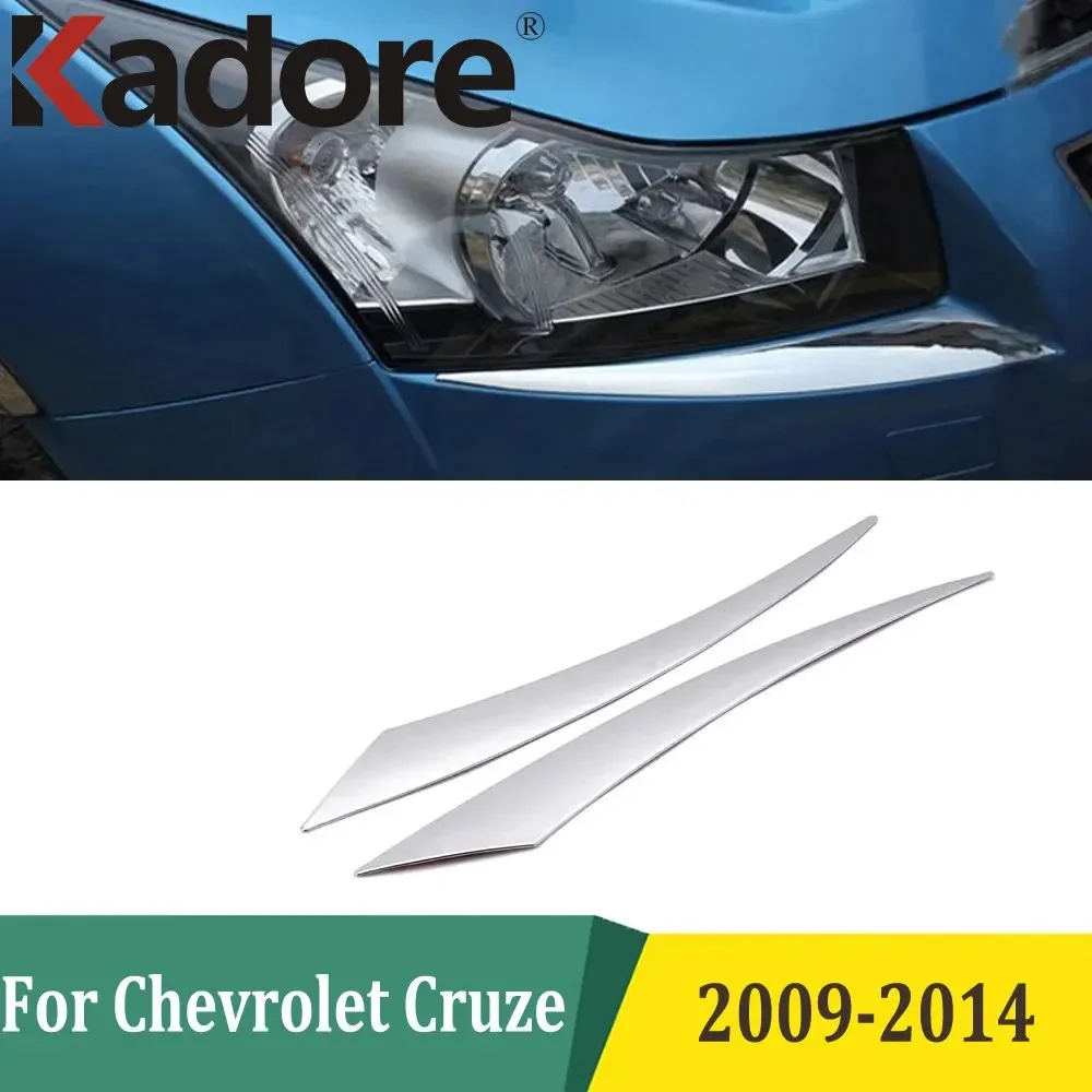 

Для Chevrolet Cruze 2009-2012 2013 2014, хромированные полоски для бровей, передняя фара, крышка лампы, аксессуары для стайлинга