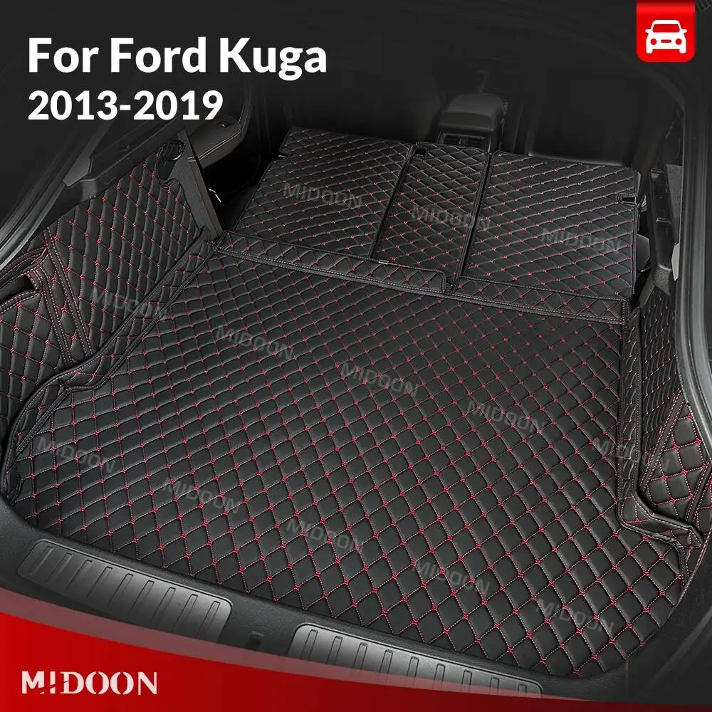 

Автомобильный коврик в багажник с полным покрытием для Ford Kuga 2013-2019 (18, 17, 16), защитный коврик от загрязнений, вкладыш в багажник, аксессуары для интерьера