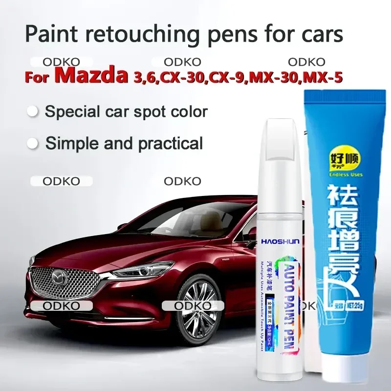 For Mazda 3,6,cx-30,CX-9,MX-30,MX-5 Touch-Up Pen Scratch Removal Paste Varnish Pen Repair Set