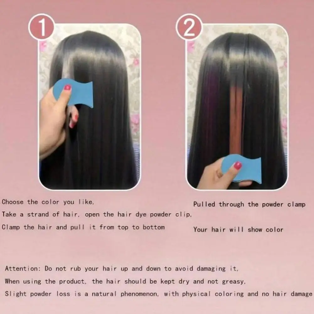 8pcs DIY Women Pastels Salon Portable Beauty Dye Colorful Hair Styling Paint Colors Hair Color Chalk Powder Temporary Hair Spray