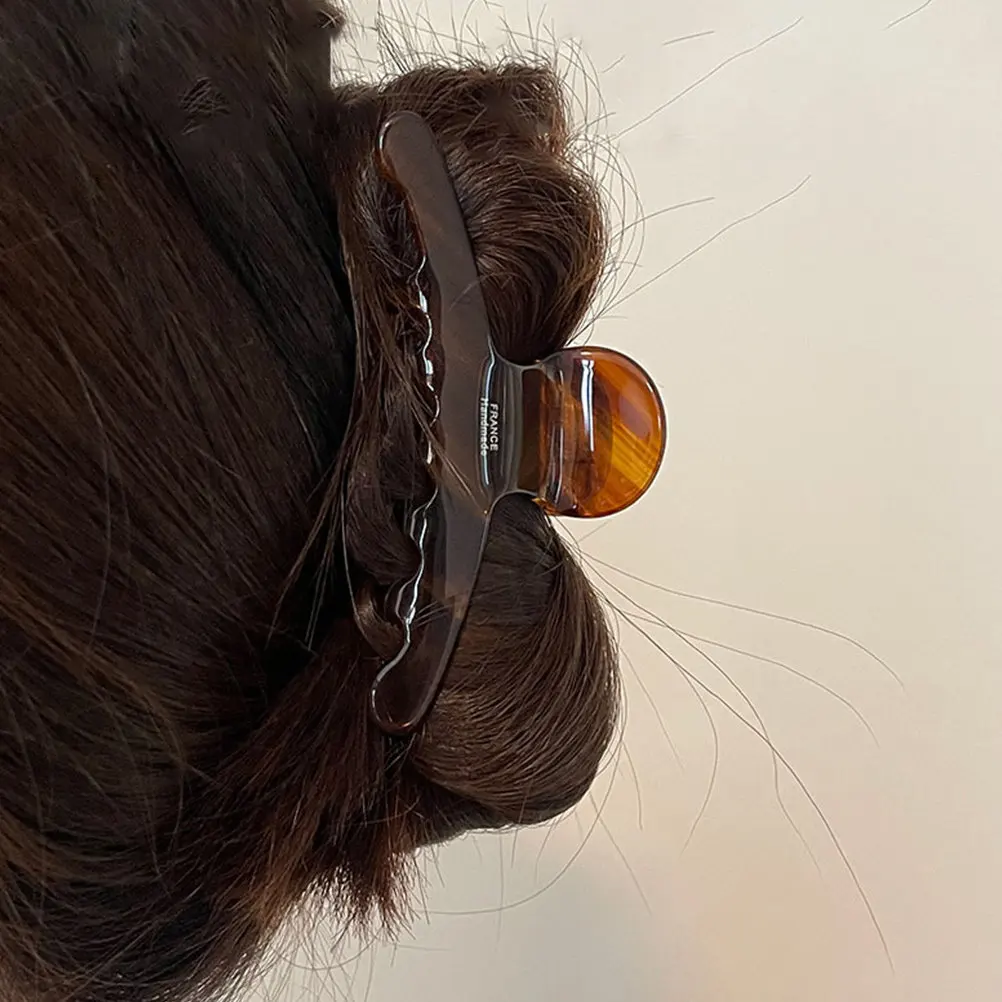 

Hair Claw Clips for Women Acetate Sheet Elegant Simple Design Secure Grip Claw Clip for Daily Use Hair Styling Tool
