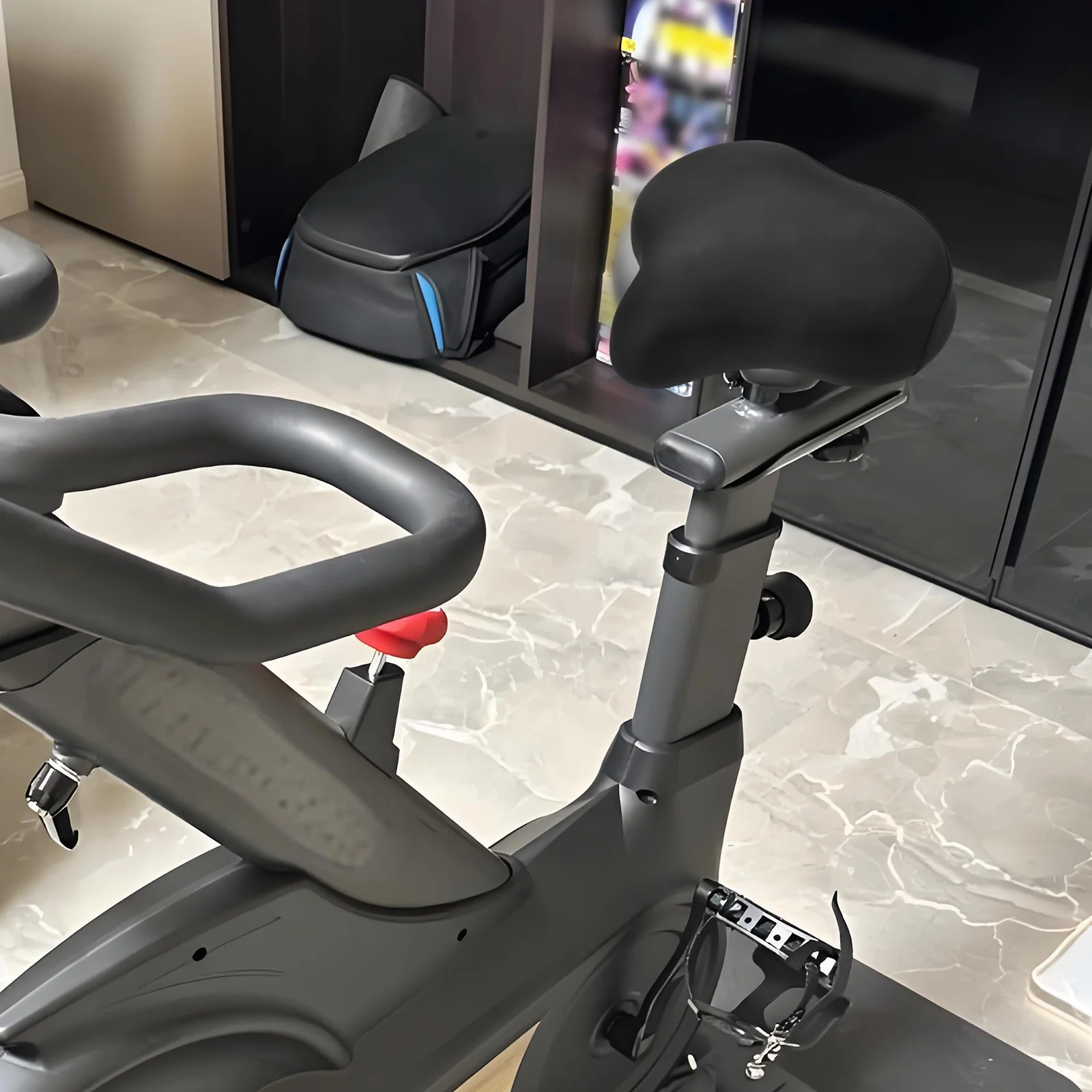 Fitness Bike Seat Cushion Comfortable Saddle Support for Enhanced Cycling and Home Workouts Stationary Bike Saddle Cover