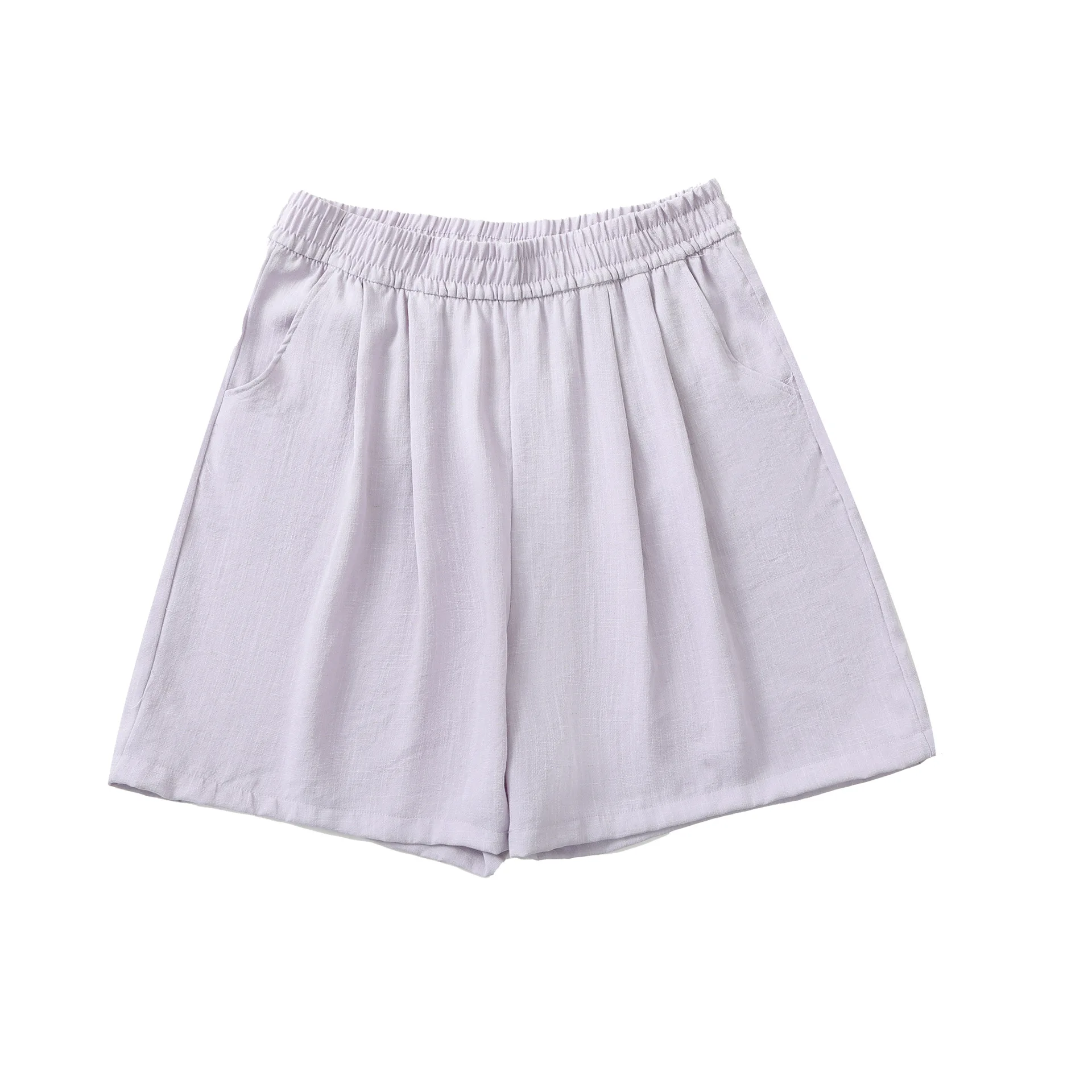 Shorts for Women Linen wide-leg Short Thin Loose Casual High Waist Plus Size 4XL Lady's Harem Boxers