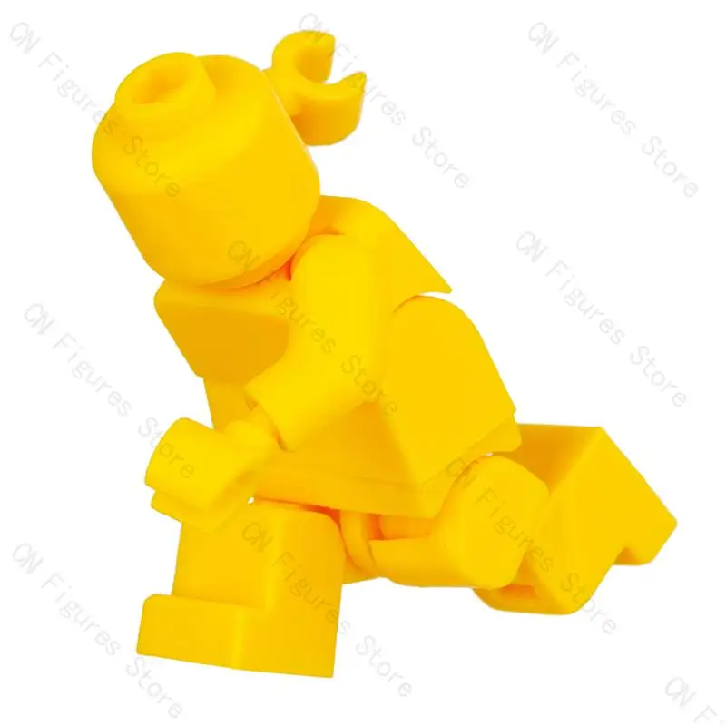 Combinaison de figurines d'action à tête mobile, taille, jambes courbées, blocs de construction compatibles, accessoires MOC, jouet d'arme pour enfants