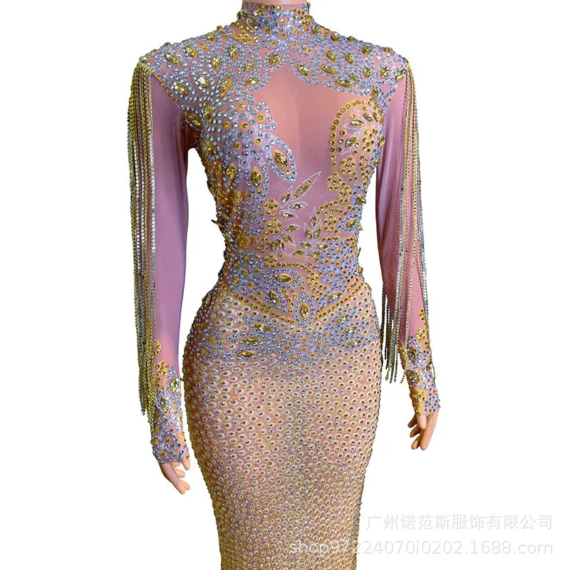 2025 Autumn Elegance Night Birthday Banquet Women Light Luxury Evening Wear Miss Universe Choose Beautiful Clothes Fashion Party