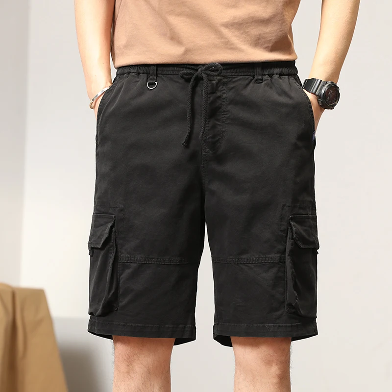 

2024 Summer Waterproof Quick Dry Multi-pocket Shorts Men Cargo Shorts Tactical Short Pants Men's Outdoor Clothes Hunting Fishing