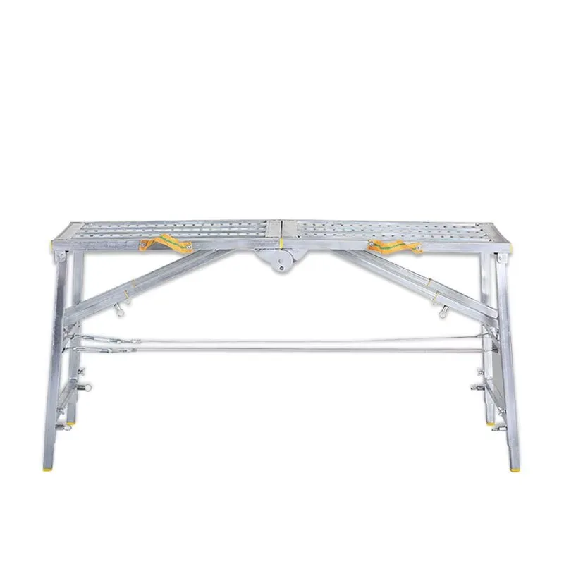 Portable Steel Scaffolding Horse Stool Adjustable Height Thickened For Construction Painting And High Altitude Work Safety