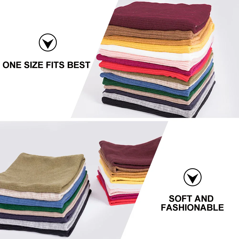 

3 Pcs Warm Neck Gaiters Winter Scarf Soft Artificial Wool White Running Autumn Knit Collar Scarf Stylish Comfortable Longevity