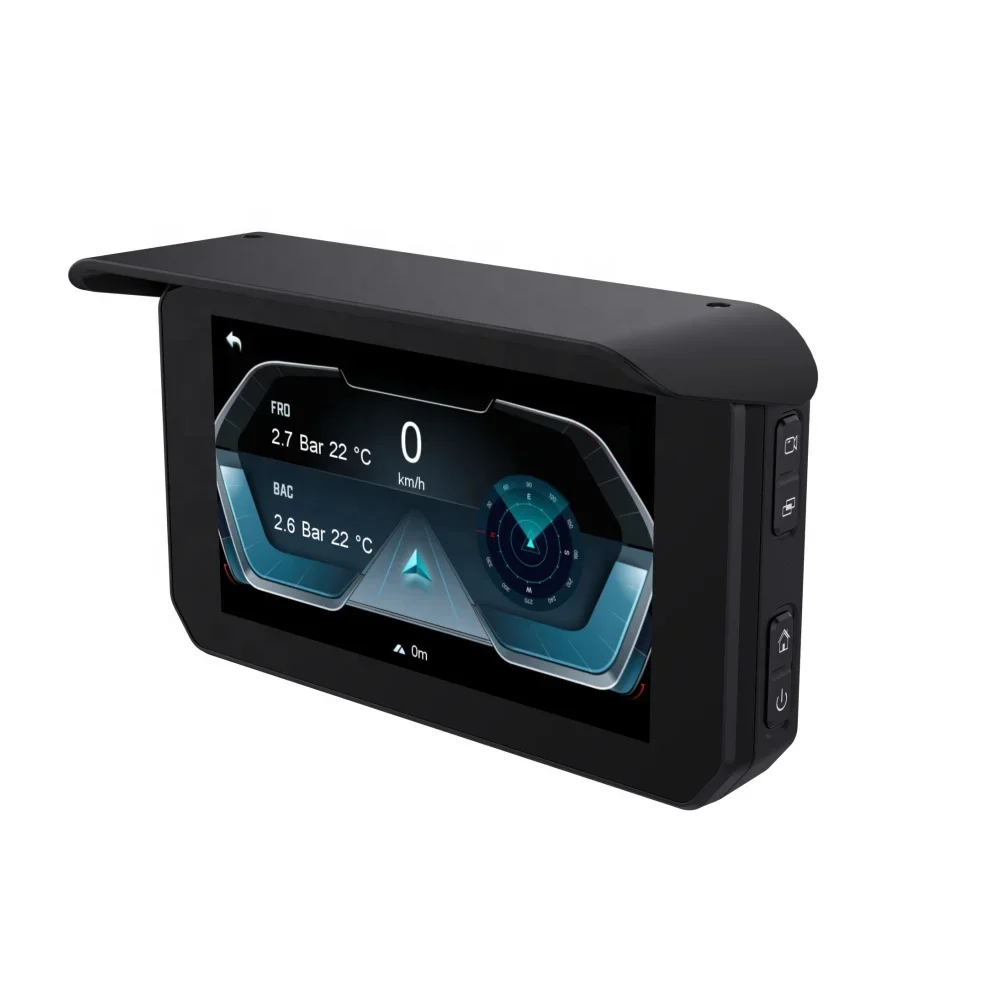 

2026 TIYPEOR Навигационный водонепроницаемый дисплей для мотоцикла с Apple CarPlay, портативный беспроводной монитор Android Auto