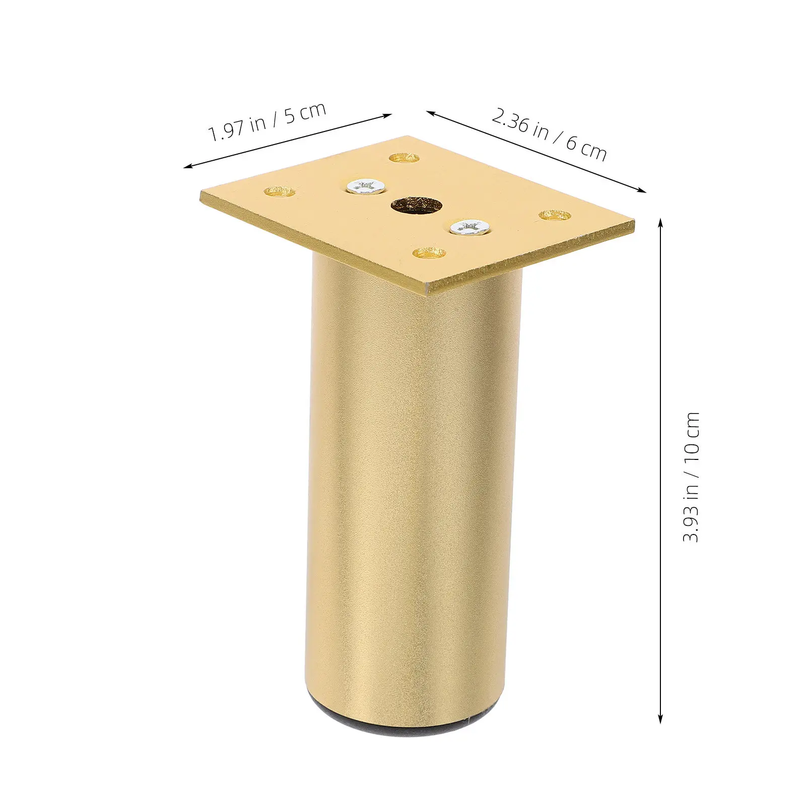4Pcs Aluminum Alloy Furniture Legs for Desk Sofa Bed Dresser Cabinet Coffee Table Living Room Bedroom Sturdy Decorative Legs