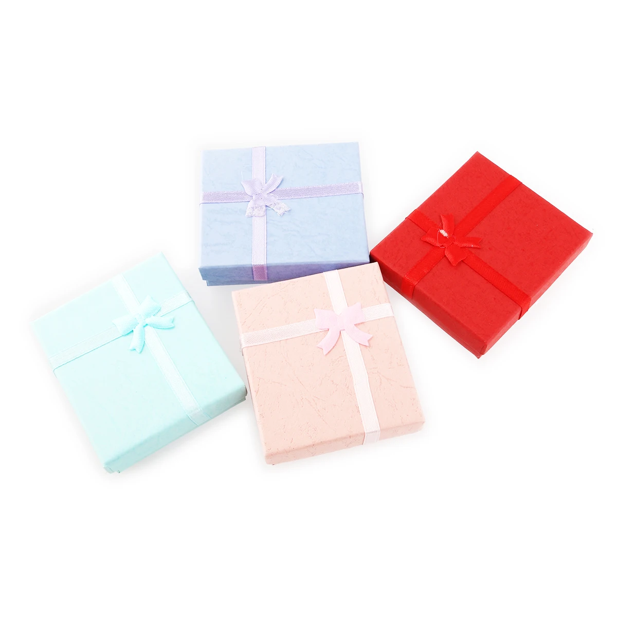 

16 шт., 4 цвета, 7*8 см, бант/розиновый стиль, серьги, браслет, ожерелье, коробка для хранения ювелирных изделий, подарочная коробка, органайзер