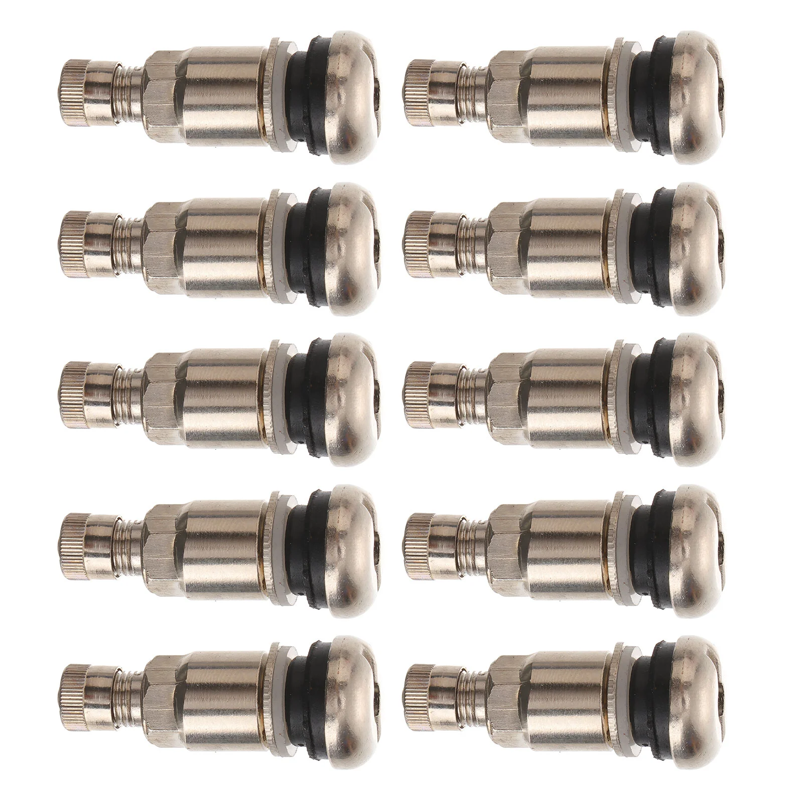 

10 Pcs Tire Valve Tubeless Valves Stems Tyre for Bolt-in Cars The Air Stainless Steel Baby Wheel