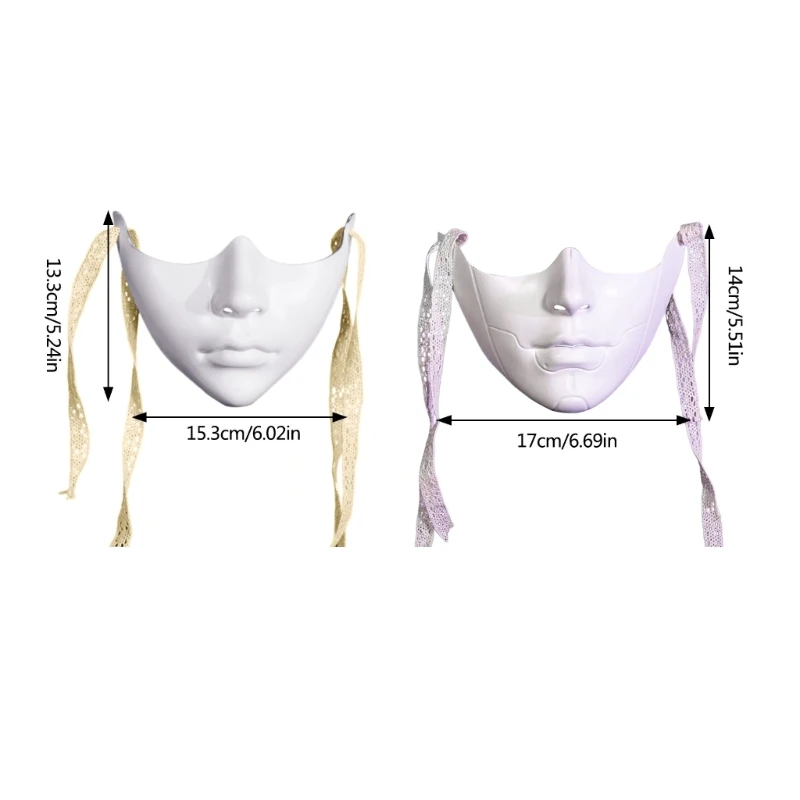 652F maskarada maska ​​fantomowa maska ​​pół twarzy dla kobiet mężczyzn Cosplay Party Photography Rekwizy