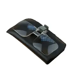 Glasses Magnifier Folding Clip On Loupe Eyeglass for HD Lens Clear Lens Glasses Magnifier Reading Jewelry Too