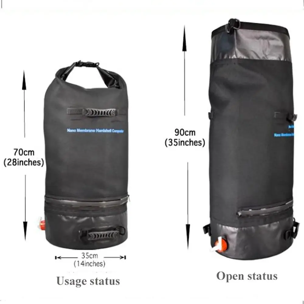 سلة سماد خارجية سعة 20 جالونًا مع ميزان حرارة، وأكياس نفايات ساحة شديدة التحمل للاستخدام في الحديقة والفناء #2