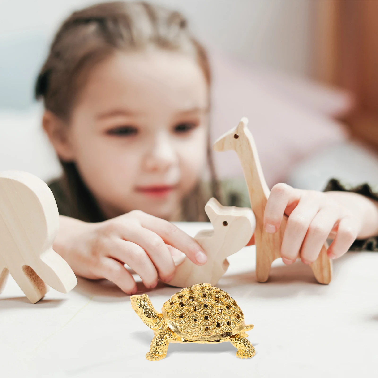 

Mini Turtle Alloy Statue Home Desktop Turtle Decor Decor Retro Tortoise Gift Idea Desktop Ornament
