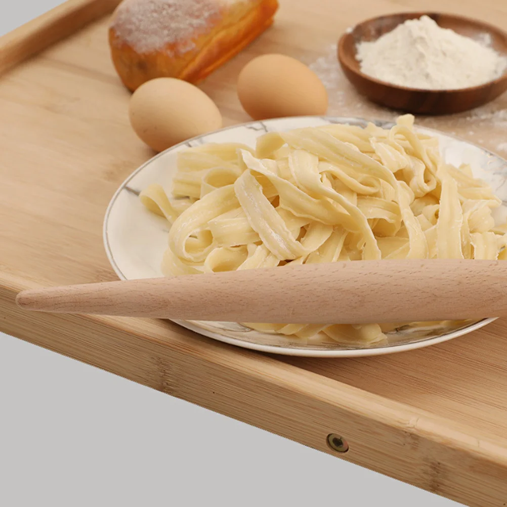 4 قطع من أدوات خبز المطبخ الخشبية، آمنة على نحو سلس لصنع العجين والكعك والمعكرونة وإكسسوارات الطبخ