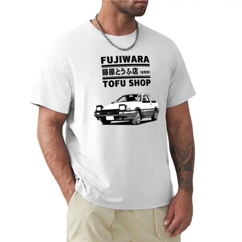 Initial D Fujiwara Tofu Shop AE86 Manga T-Shirt customized t shirts new edition t shirt Short sleeve tee men