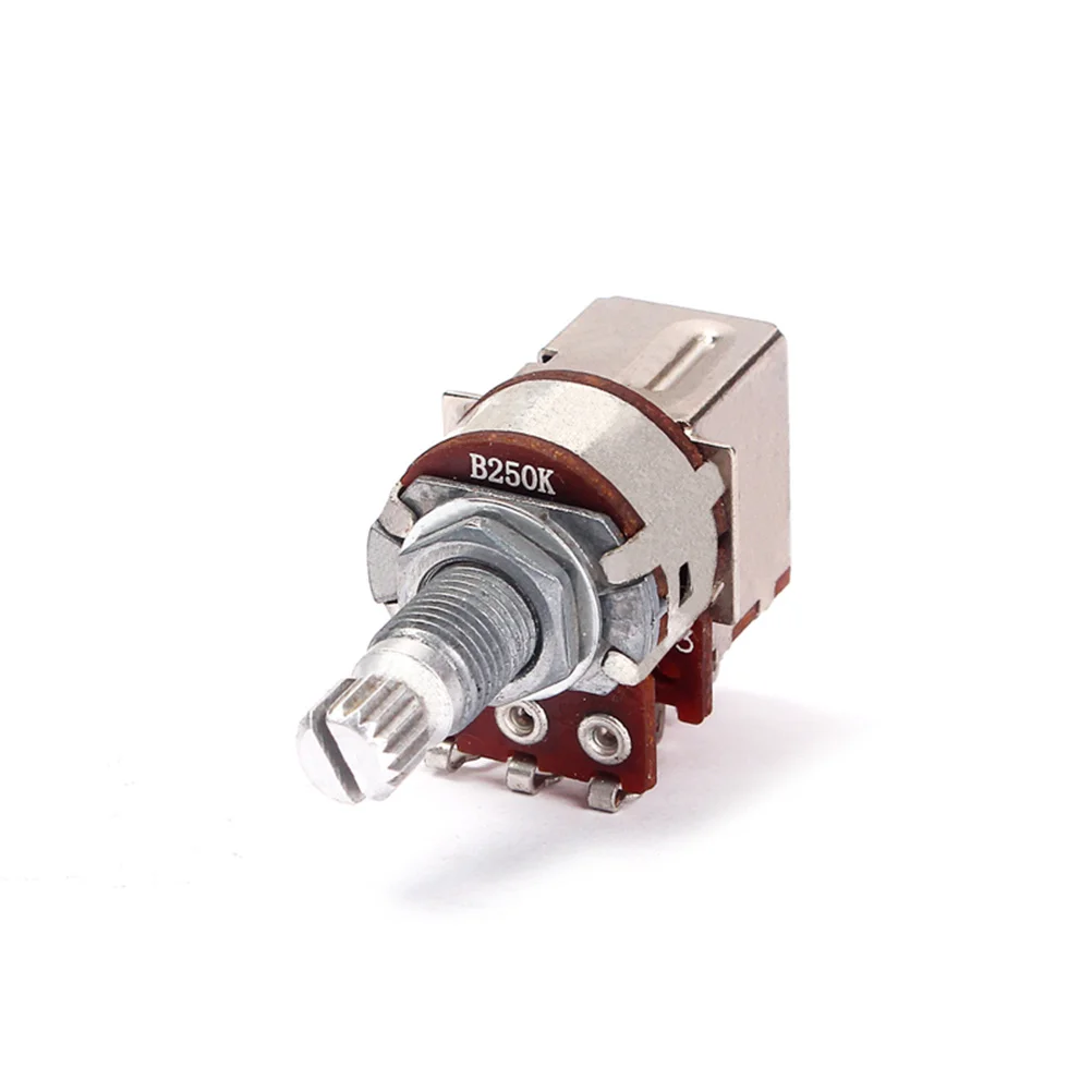 

B250k Push Pull Potentiometer Guitar Volume Tone Coarse Knurled Shaft Replacement for Bass Amp Audio Guitar Amplifier