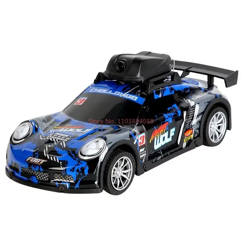 Racing Four Channel Remote Control Car Hd Wifi Camera Video Car High Speed Outdoor Light Drift Car Simulation Model Toy Gift