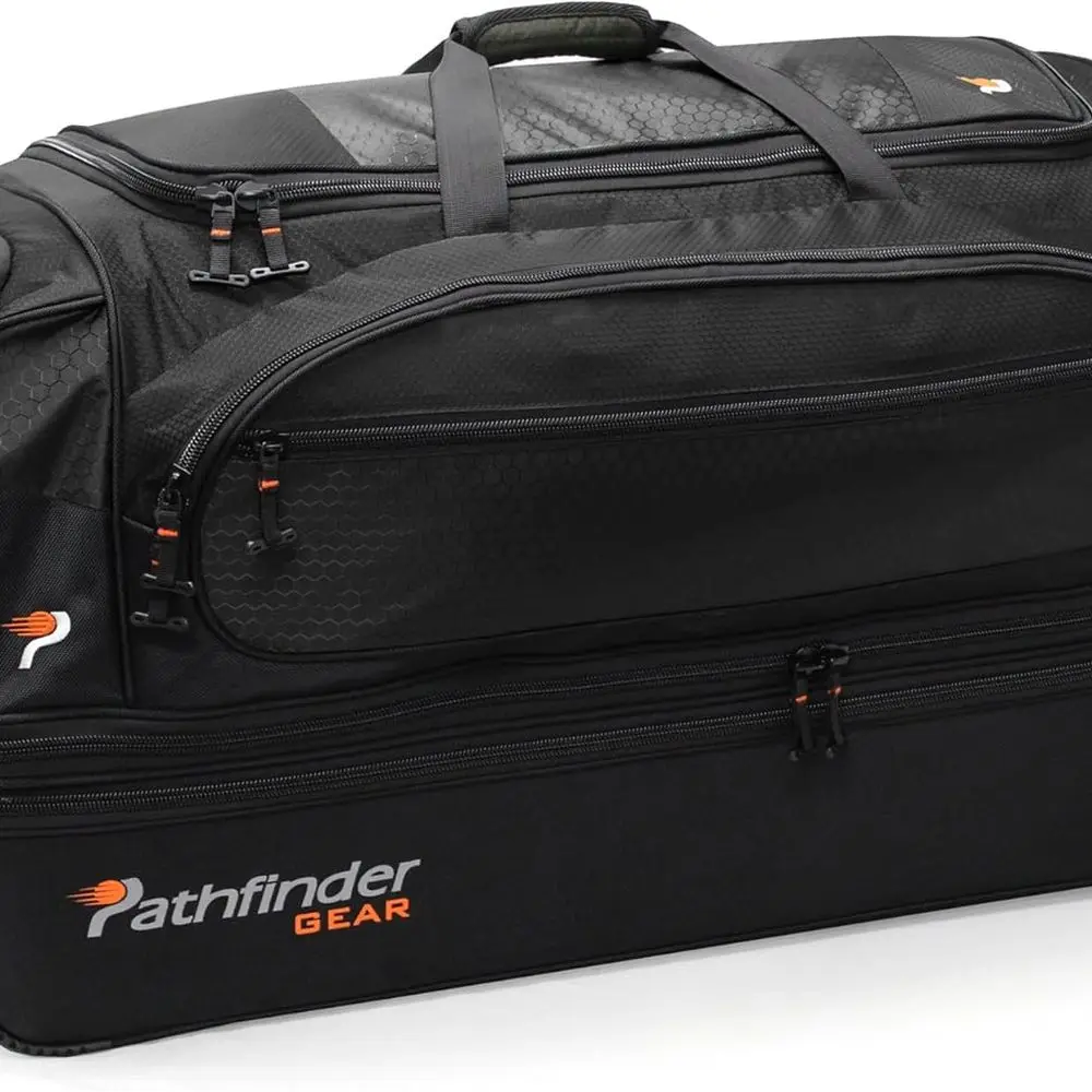 36 Pathfinder Rolling Duffel Bag - Drop Bottom, Black, Single Size