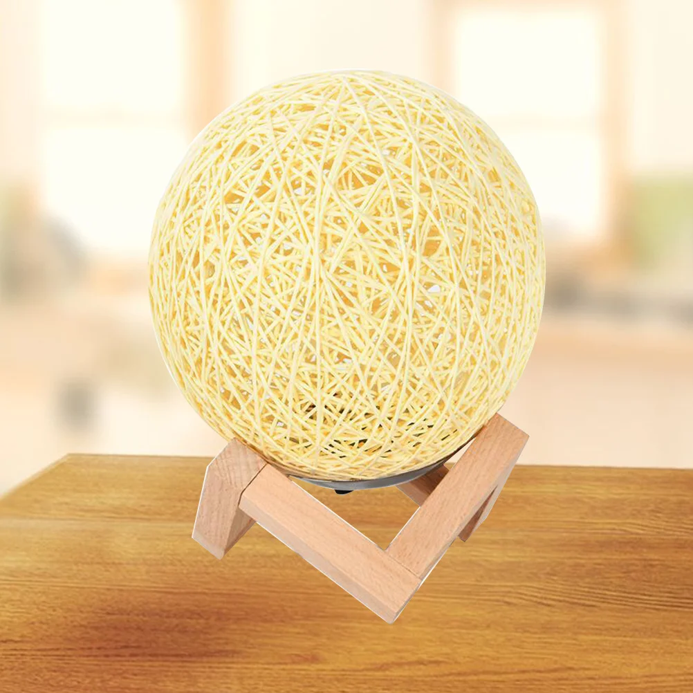 1Pcs LED Rattan Ball Shape Night Light Romantic Desktop Decor for Home Bedroom Living Room Unique Design Long Lasting