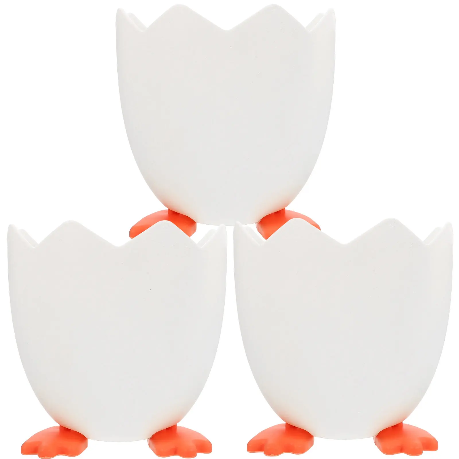 

Набор из 3-х подставок для ручек в форме яйца, органайзер для карандашей из АБС-пластика, мультяшный настольный контейнер для хранения канцелярских принадлежностей, многофункциональный органайзер для ручек