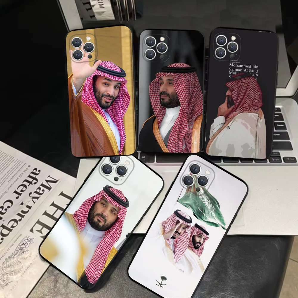 

Salman of Saudi Arabia Phone Case For iPhone 16,15,14,13,12,11,Pro,X,XS,Max,XR,Plus,Mini Soft Black Cover
