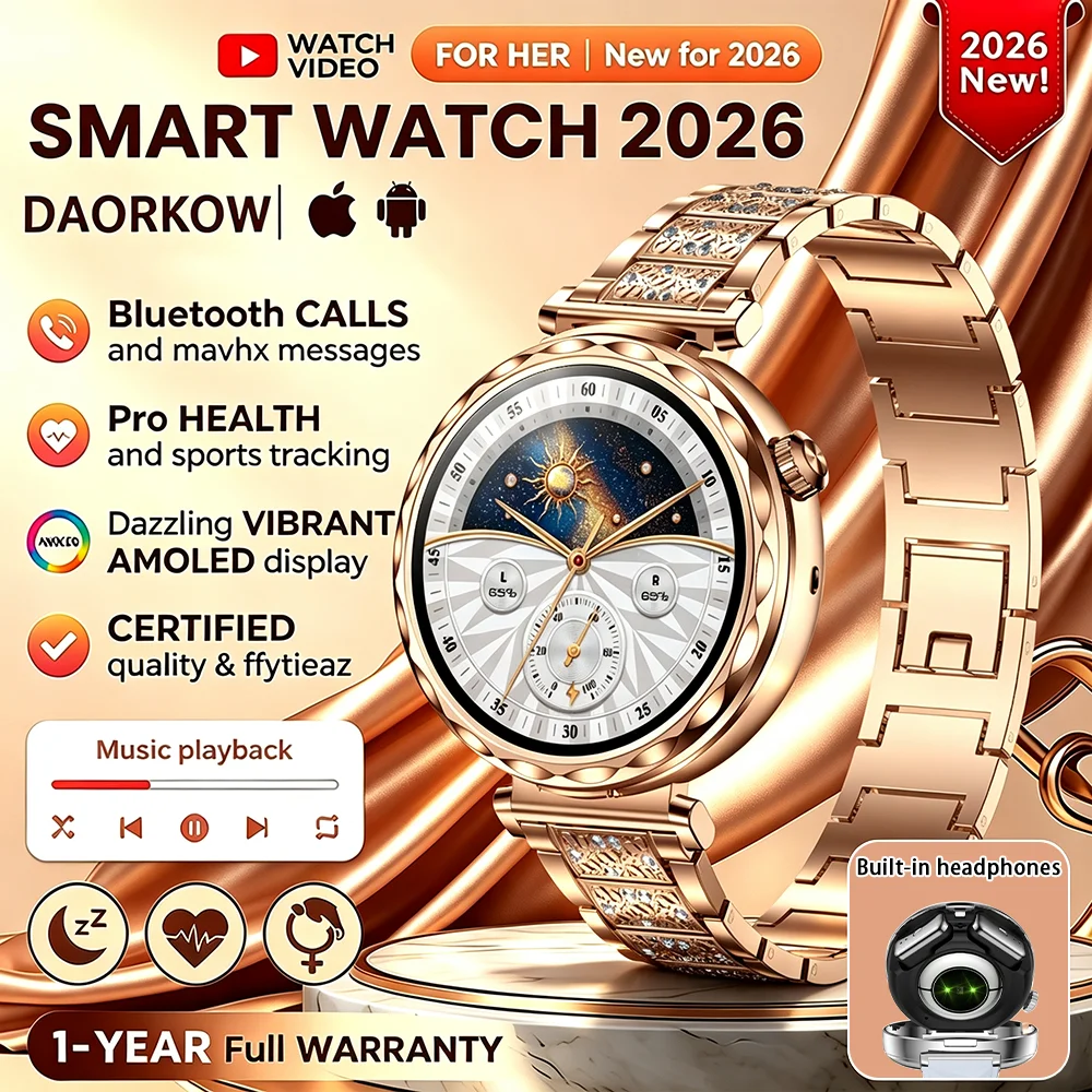 Smartwatch Headset - 男性 女性 2 in 1 ヘッドセット