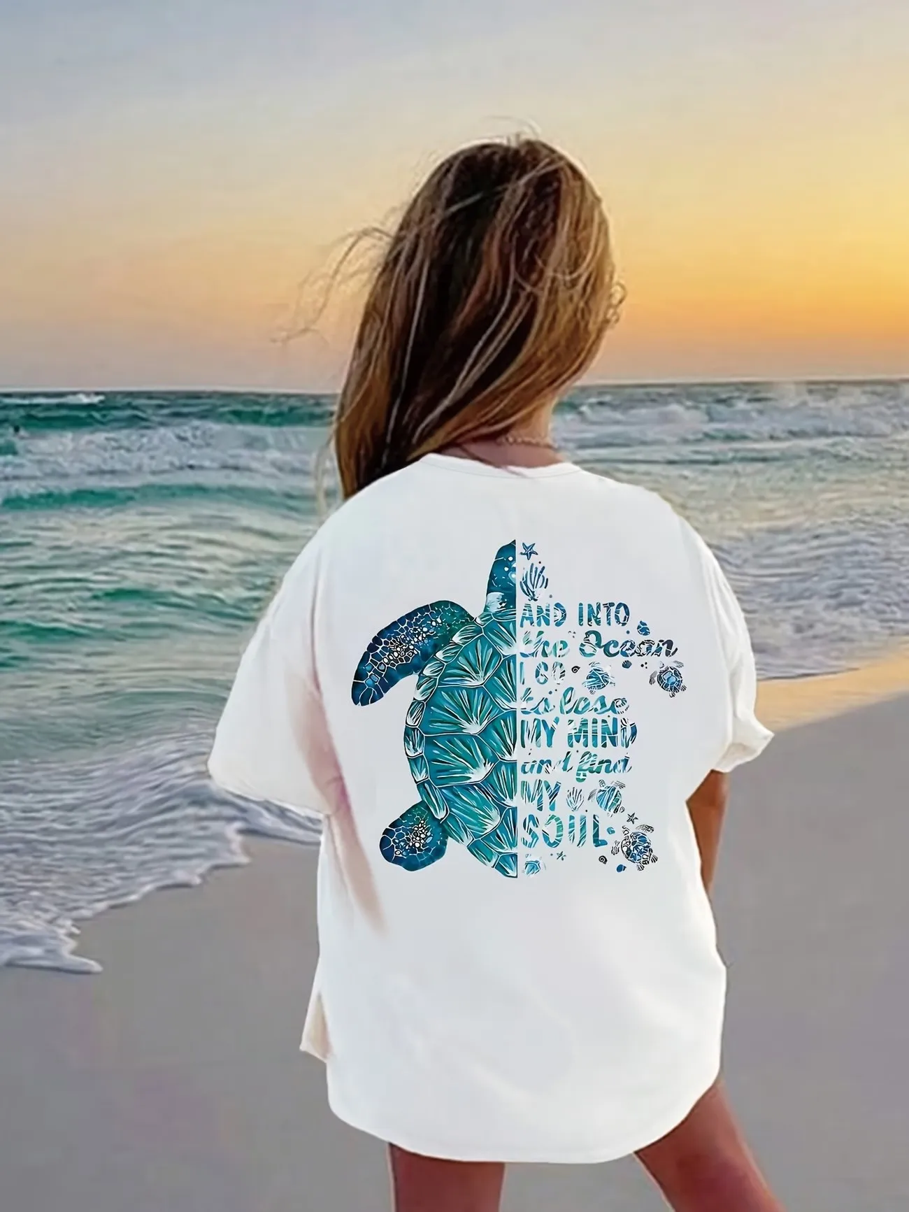 Fashion Sea Turtle Printed T Shirts Funny Graphic Kids Children's T-shirt Boys Girls Casual Top Tee Summer Spring  Clothes
