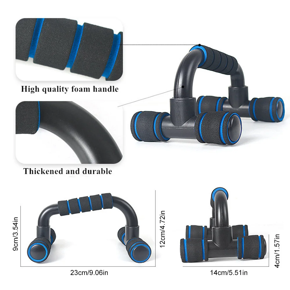 1 para stojaków do pompek w kształcie litery I sprzęt do ćwiczeń poręczy z gąbką do ćwiczeń mięśni pasek wypychający kulturystyki domowa siłownia