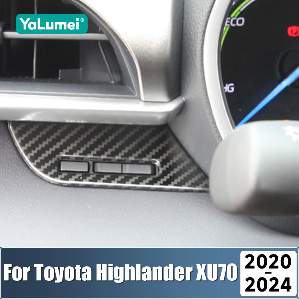 Für Toyota Highlander XU70 Hybrid 2020 2021 2022 2023 2024 Edelstahl Auto Reise Reset Odograph Rahmen Taste Abdeckung Trim Aufkleber