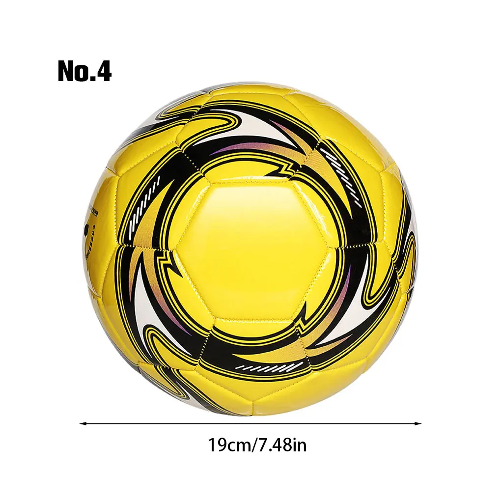 PVC Premium Soccer Ball For Passionate Players Sewing Football Balls Durable Long Service Life Yellow No.5 2.7 Thickened