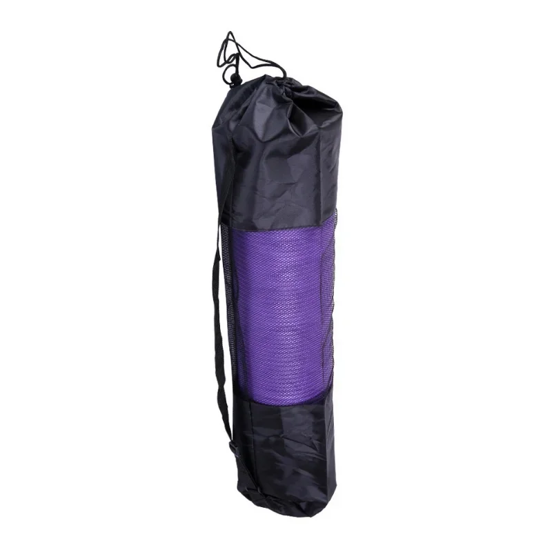 61/80cm Black Yoga Mat Bag Mesh Waterproof Backpack Yoga Bag Pilates Carrier Adjustable Strap Sport Tool Convenience Outdoor Bag