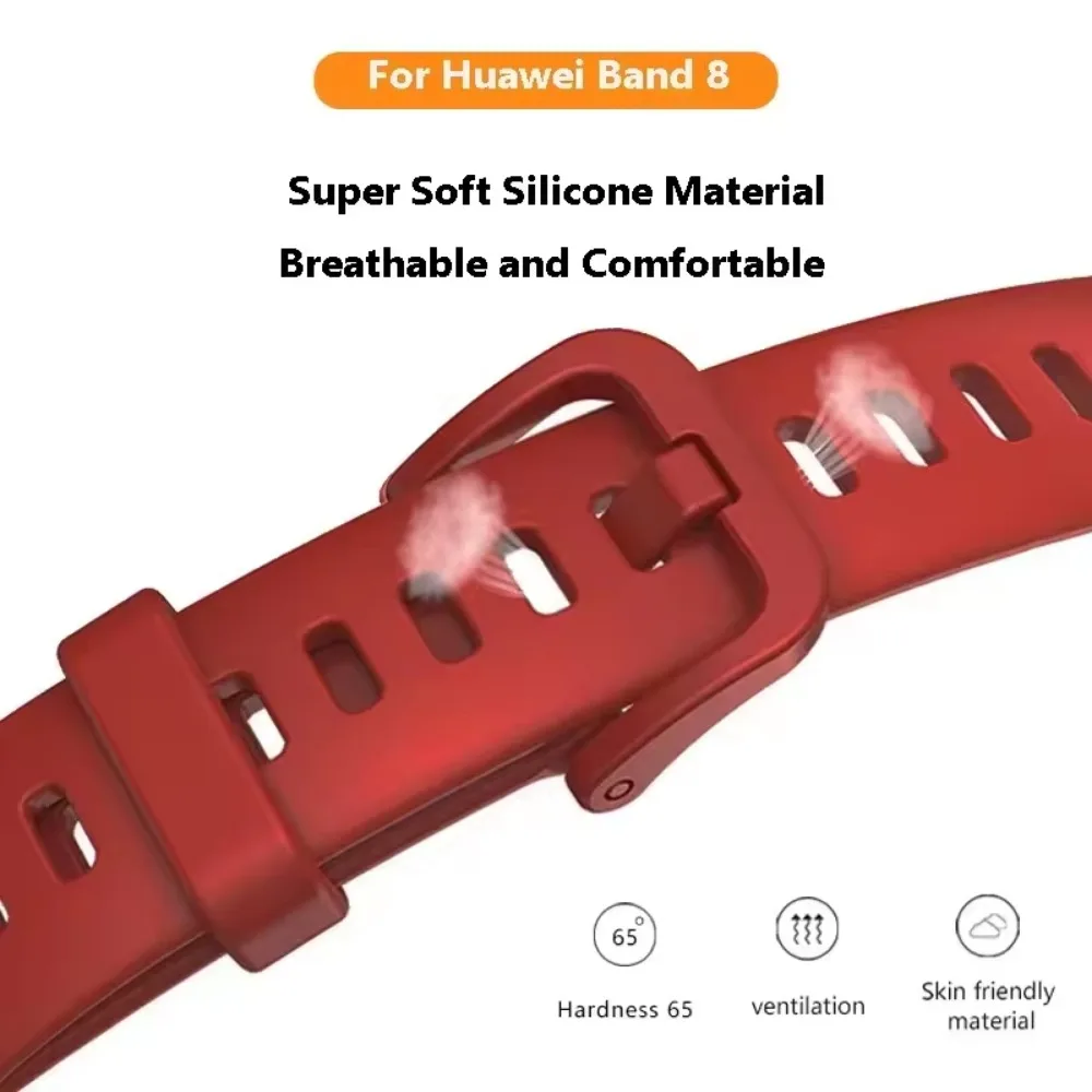 حزام سيليكون لهواوي باند 10 9 8 سوار معصم ناعم ومريح يسمح بمرور الهواء بديل لسوار هواوي باند 10 9 8