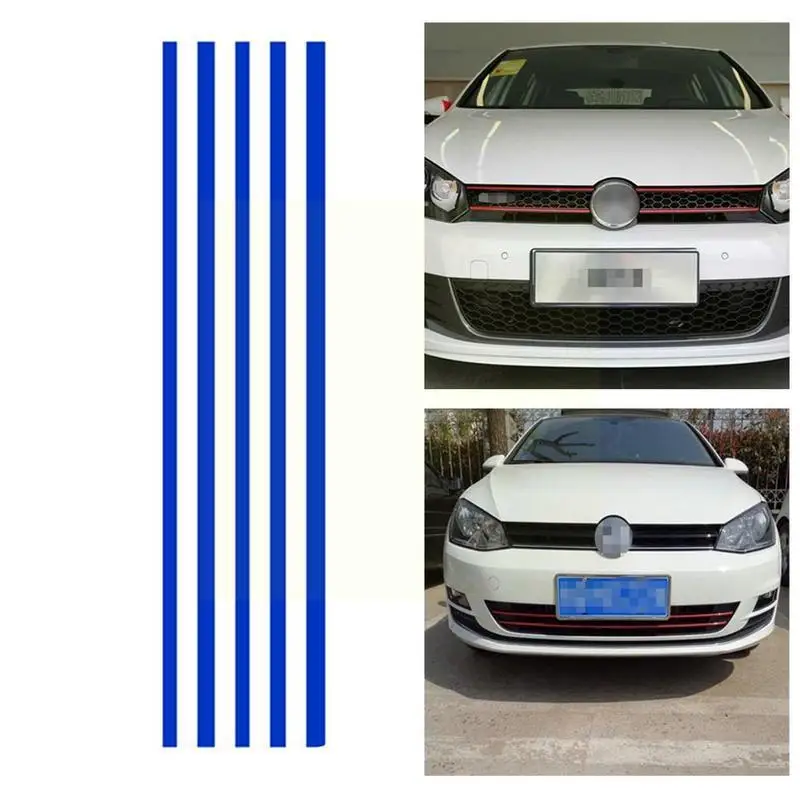 1pcs Reflective Car Strips Sticker Front Hood Grill Decals Waterproof Automobile Decoration Car Stickers For Vw Golf 6 7 Ti D4M8