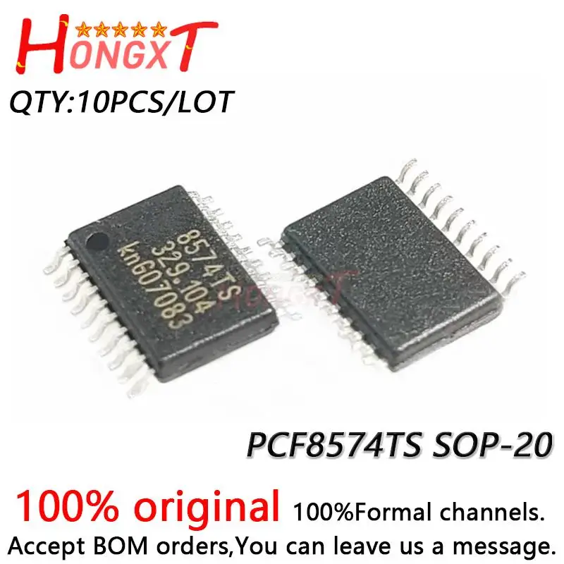 10 ADET 100% YENI PCF8574TS PCF8574T PCF8574 8574T 8574TS SOP-20.Chipset