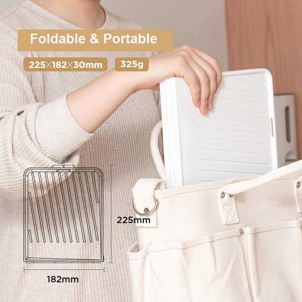 Foldable Baby Bottle Drying Rack with Tray Travel Baby Bottle Dryer Holder Space Saving Drying Rack for Baby Bottles Accessories