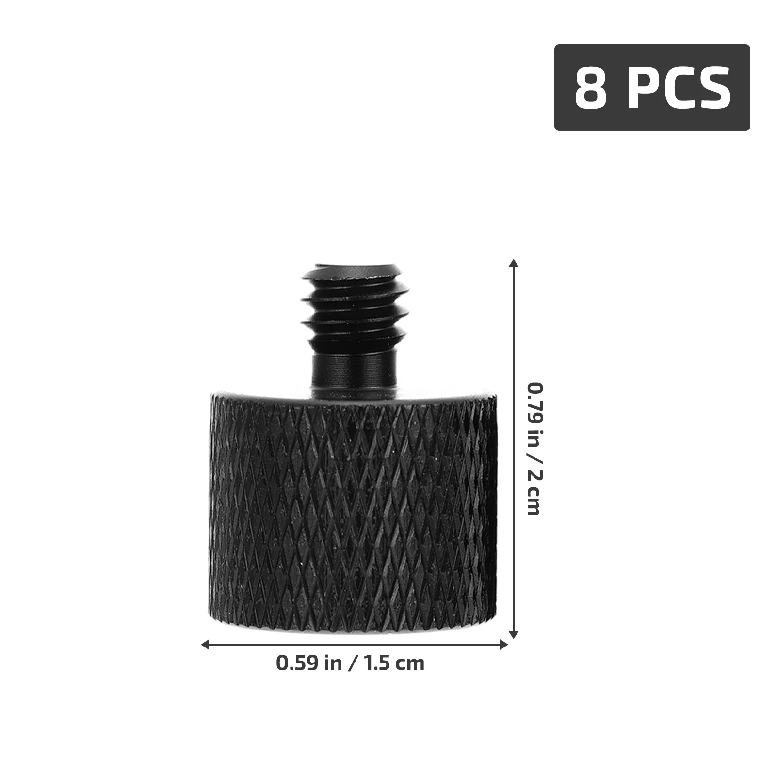 

8Pcs Sturdy Microphone Holder Screws Aluminum Alloy Camera Rack Bolts Black Professional Bracket Fixing Parts Camera Rack Bolts
