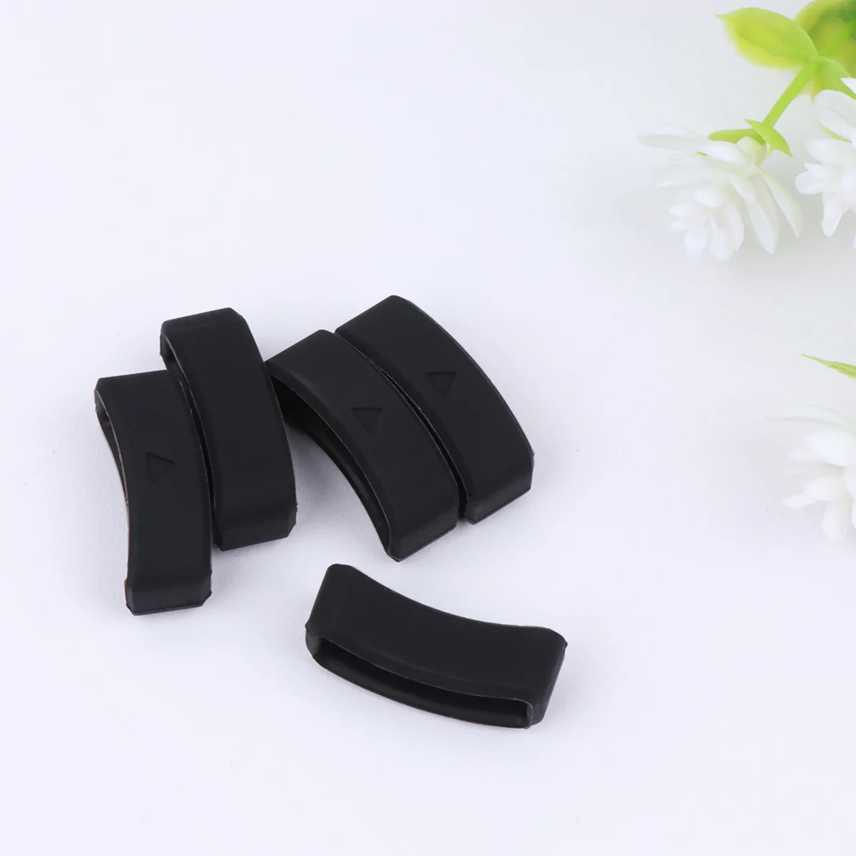 

5Pcs Watch Band Loop Silicone Ring Soft Durable Replacement for 235 22mm Bands Holder